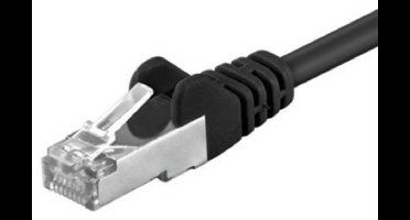 CAT5e FTP patchkabel - 10 meter zwart - netwerkkabel - internetkabel - UTP kabel - RJ45 - 1000 mbit/s