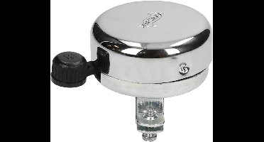 Fietsbel Widek staal met kunststof klepel - chroom (op kaart)