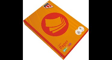 Kopieerpapier Quantore Colour A4 120gr oranje 250 vel | 5 stuks