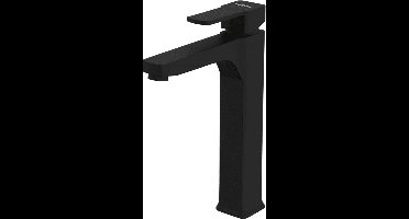 Fonteinkraan CUBIC | MAT ZWART | inclusief aansluitslangen