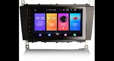CarPlay geschikt voor Mercedes C CLC CLK Navigatie Autoradio | Android 10 | W203 | W209