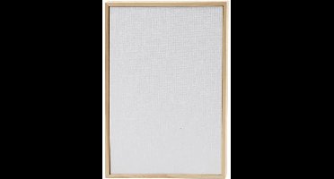Creativ Company Canvas Paneel Met Lijst 15,8x23,8 cm 280 gr Wit