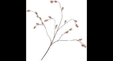 Silk-ka Kunstbloem-Zijden Bloem-Kunsttak Bessentak Roze 102 cm