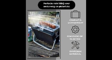 Draagbare Mini BBQ – Compacte en Lichtgewicht Barbecue voor Onderweg