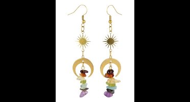 Chakra Star&Moon oorbellen