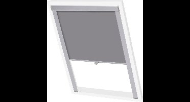 vidaXL - Rolgordijn - verduisterend - grijs - 104