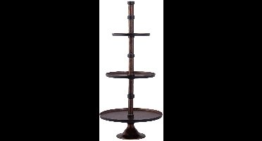 PTMD Etagere Glinda - 49x49x103 cm - Aluminium - Koper