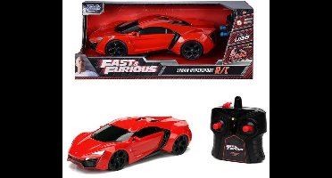 Jada Toys - RC auto Fast & Furious Lykan Hypersport 1:16 - Op afstand bestuurbare auto - radiografische auto