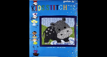 Pako kinder borduurpakket - Nijlpaard - geprint stramien - 027.052 - DIY kids kit