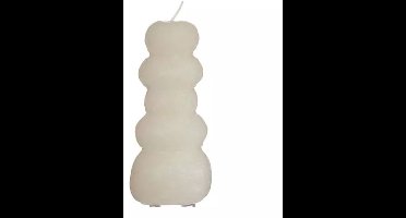 Hortus - Pebble candle d7xh15 cm, wit