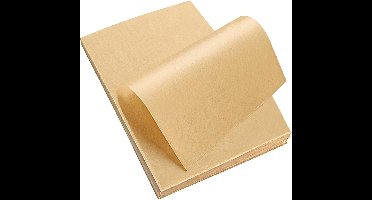 Zeynomax - Bakpapier 100 vellen met antiaanbaklaag voor het bakken en koken van voedsel - ongebleekt bakpapier voor het maken van boter en kaasgerechten.