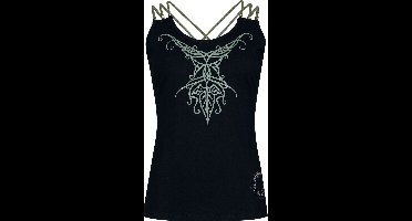 The Lord Of The Rings Mirkwood Elven Collection - Elbenblatt Dames Top - zwart - S