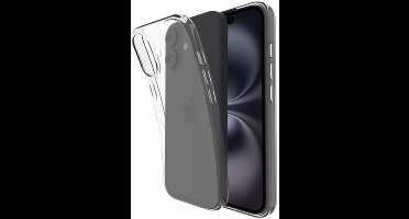 Just in Case hoesje geschikt voor iPhone 16 Hoesje Siliconen - Flexibele 100% GRS Case - Transparant