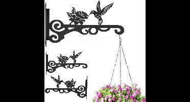 Boraboi® Wandbeugelset voor Bloempotten en Vogelhuisjes - 2 Stuks, 25 cm