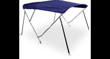 BREG Biminitop basic | RVS 3-boogs | Breedte 215 <> 228 cm - Hoogte 117 cm - Blauw doek