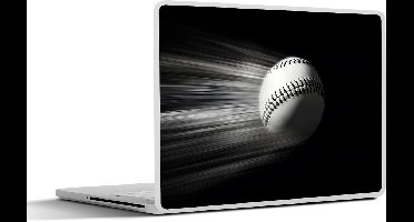 Laptop sticker - 12.3 inch - Honkbal - Wit - Vliegt - 30x22cm - Laptopstickers - Laptop skin - Cover