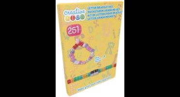 Creative Kids Bracelet letter diy set 250pc - 250 Stuks - Kunststof