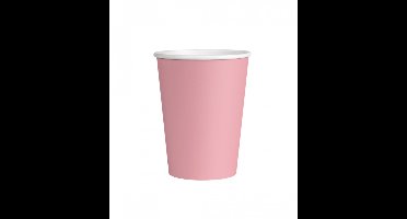 Wegwerpbekertjes Pastel Roze 7cm - 8st - Feestjecreatief