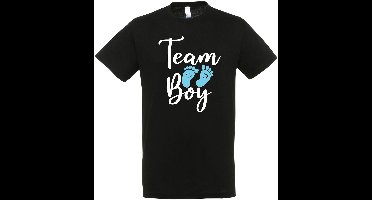 Team Boy T-shirt - Gender Reveal Party T-Shirt – Team Roze of Team Blauw – Zwangerschap Aankondiging Shirt – Baby Geslacht Onthulling Kleding – Mama Papa Familie Matching Outfit - Maat XXL