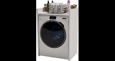 Wasmachine Ombouw - Opbouwmeubel - Kast Wasdroger - Meubel - Grijs