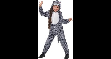 Smiffys Kinder Kostuum -Kids tm 6 jaar- Tabby Cat Grijs