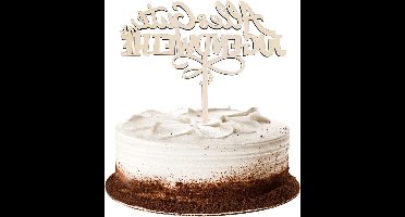 Taartdecoratie met tekst "Alles Gute zum Jugendweiung" - Feestelijke taarttopper voor Jugendweiung viering