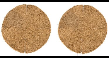 3x stuks inlegvel kokos voor hanging basket 35 cm - kokosinleggers / plantenbak van kokos