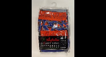 2 stuks Australian Boxershort - Oranje-Blauw - L