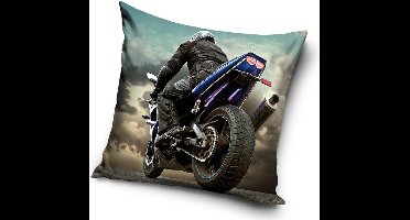 Sierkussen Motorbike 40x40 cm (inclusief vulling)