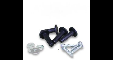 Universeel wandplug - geluidsdemper / trillingsdemper - incl. schroef M8 + carrosseriering (4 stuks) - Airco/warmtepomp toebehoren