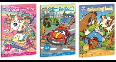 3 stuks Moxy Kleurboek A4 64 pagina's