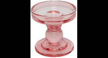 Kandelaar S donker roze 8,5x8,5x8,5cm