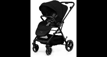 Kinderkraft YOXI 3-in-1 Kinderwagen – Van Geboorte tot 22 kg – Reiswieg, Wandelzitje & MINK PRO i-Size Autostoel – Zwart