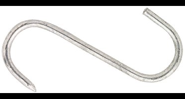 S-haak vleeshaak vertind – 4,5x100 mm