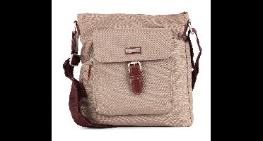 TOM TAILOR schoudertas Rina Crossbag Taupe beige