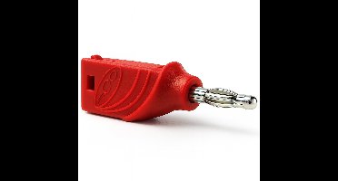 Velleman Banana plug 4mm stapelbaar - Rood
