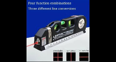 Multipurpose Laser Level Line Tool – Cross Line Laser – 8FT Measure Tape & Ruler – Compact DIY Laser Leveler for Precision Measurements