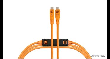 Tether Tools TetherPro Optima 10G USB-C to USB-C 4.6m Straight To Straight Orange