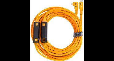 Tether Tools Leverlock and Cable Kit 10G USB-C to USB-C 9.2m Straight To Right Orange