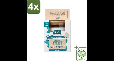 Kneipp - Geurkaars - Goodbye Stress - Watermunt & Rozemarijn - 20 branduren - Voordeelverpakking - 4 stuks - Geurkaars - Stress verlichten