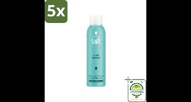 5 x Taft - Texturizing Spray - Aloe Boost - Lichtgewicht volume - 150 ml - Grootverpakking - Haarspray - Volume Spray - Texturizing Spray - Natuurlijke Golven - Aloe Vera