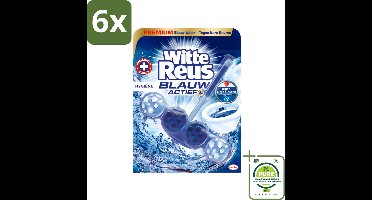 Witte Reus - Blauw Actief Toiletblok - Hygiëne - 1 Toiletblok - Voordeelverpakking - 6 stuks - Toiletblok - Toilet schoonmaak