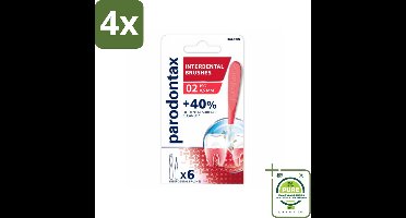 Parodontax - Ragers - Interdentale Ragers 0,5 mm - ISO Maat 2 - 6 ragers - Voordeelverpakking - 4 stuks - Interdentale reiniging - Tandplak verwijderen