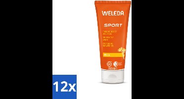 12 x WELEDA - Douchegel Sport - Arnica - 200 ml - Sportdouchegel - Arnica - Sportmassage - Herstel - Spierpijn