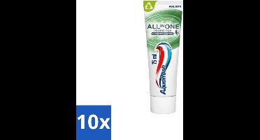 Aquafresh - Tandpasta - All In One Protection - Antibacterial Action - 75ml - Bulkverpakking - 10 stuks