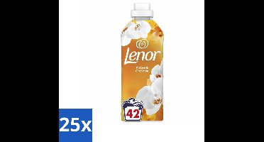 Lenor - Wasverzachter - Amber & Orchidee - Fris & Zacht - 42 Wasbeurten - Bulkverpakking - 25 stuks