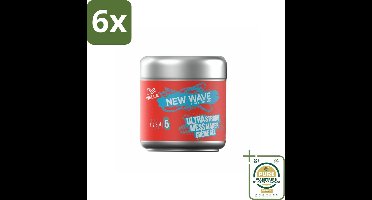 Wella – Shockwaves Mess Constructor Ultra Strong – Haargel – 150 ml - Voordeelverpakking - 6 stuks - Styling gel - Crème gel