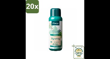20 x Kneipp - Badschuim - Mint Eucalyptus - Verfrissend - 400 ml - Grootverpakking - Badschuim Mint Eucalyptus - Verfrissend Bad - Eucalyptus En Mint - Aromatisch Bad - Ontspannend Bad
