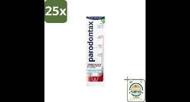 25 x Parodontax - Tandpasta - Tandvlees+Gevoeligheid & Adem - Dagelijkse Bescherming - 75 ml - Grootverpakking - Tandvleesbescherming - Gevoelige Tanden - Frisse Adem - Tandpasta - Tandgevoeligheid