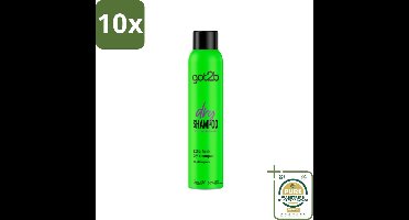 10 x Got2B - Droogshampoo - Extra Fresh - 200 ml - Grootverpakking - Droogshampoo - Fris Haar - Haarkleur - Haartype - Haartype